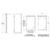 AWT Eckdusche LBS1505 | 150x90 Cm Rechts | 8 Mm ESG Glas | EasyClean | Verstellbarer Rahmen