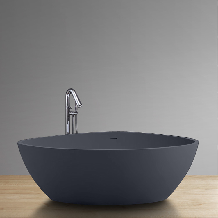StoneArt Badewanne freistehend BS-533 beton-grau 180x140 matt