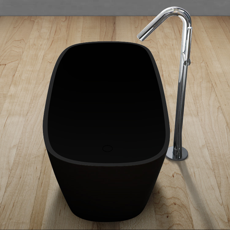 StoneArt Badewanne freistehend BS-528 schwarz 175x75 matt