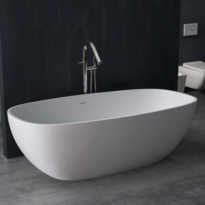 StoneArt Badewanne freistehend BS-552 weiß 177x88 glänzend