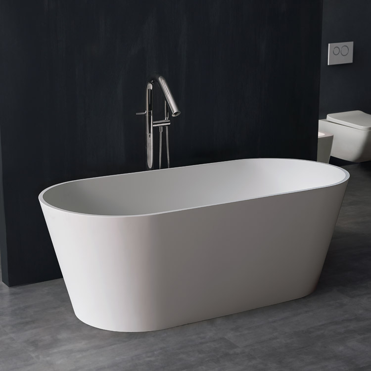 StoneArt Badewanne freistehend BS-553 weiß 165x75 matt