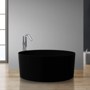 StoneArt Badewanne freistehend BS-507 schwarz 150x150 matt