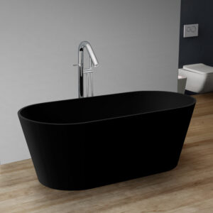 StoneArt Badewanne freistehend BS-553 schwarz 165x75 matt