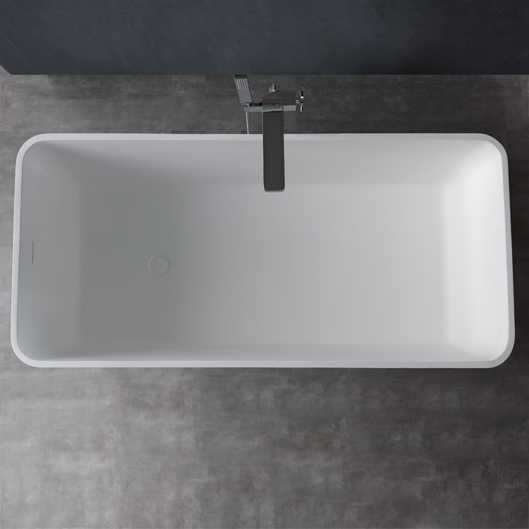 StoneArt Badewanne freistehend BS-551 weiß 170x80 glänzend