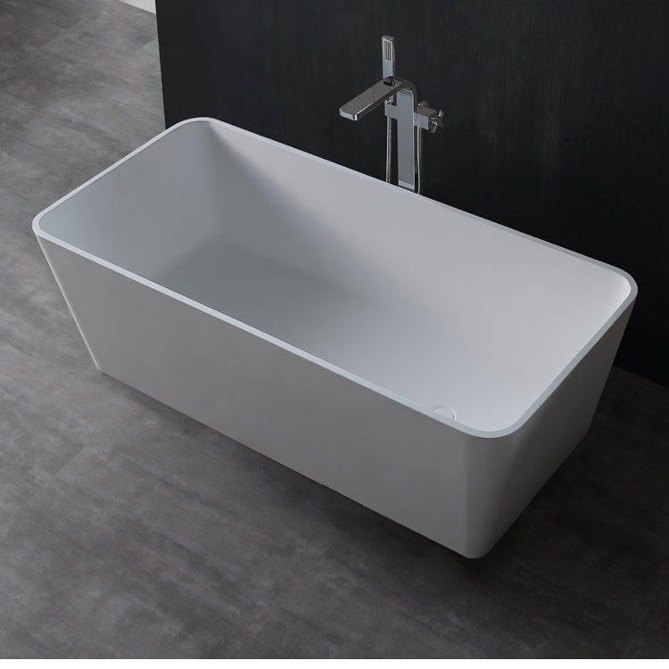 StoneArt Badewanne freistehend BS-551 weiß 170x80 glänzend