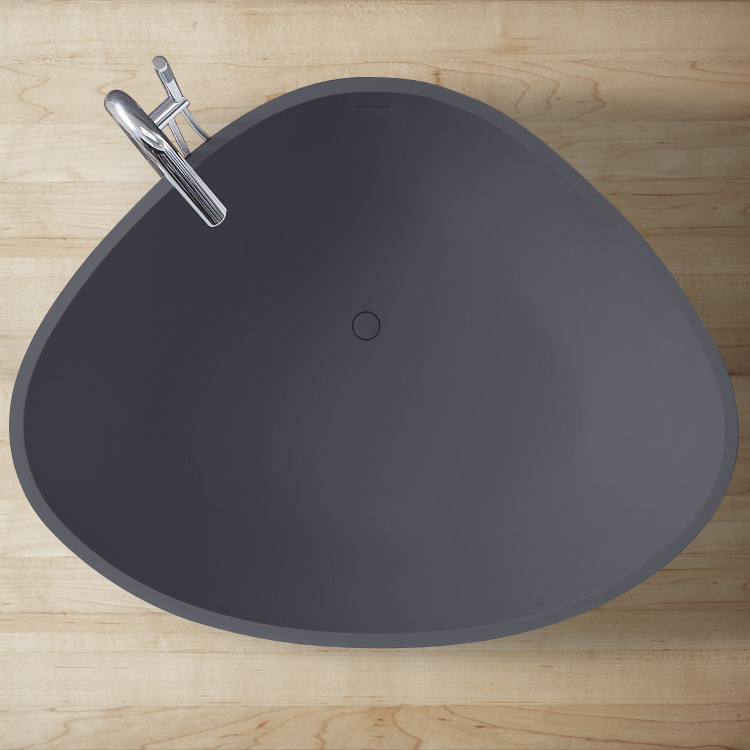 StoneArt Badewanne freistehend BS-533 beton-grau 180x140 matt