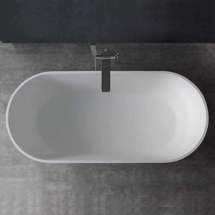 StoneArt Badewanne freistehend BS-553 weiß 165x75 matt